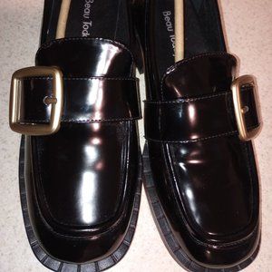 NEW Size 8 Beau Today Leather Buckle Loafers, Handmade Shoes, High Quality
